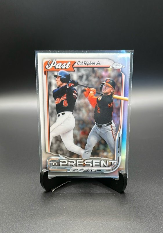 Cal Ripken Jr. and Gunnar Henderson 2026 Topps Chrome Past to Present #PTP-18