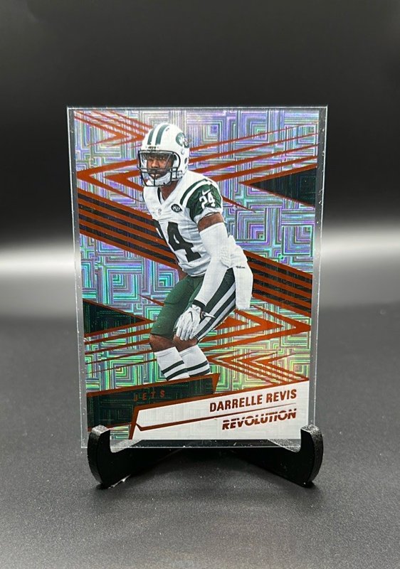 Darrelle Revis 2025 Panini Revolution Orange Levels #68 /299