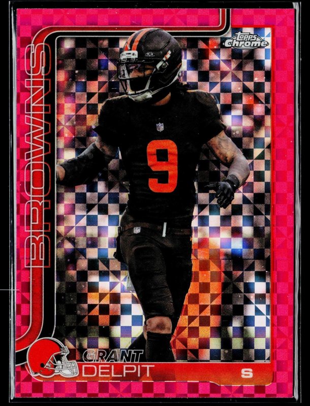 Grant Delpit 2025 Topps Chrome Pink X-Fractor #66