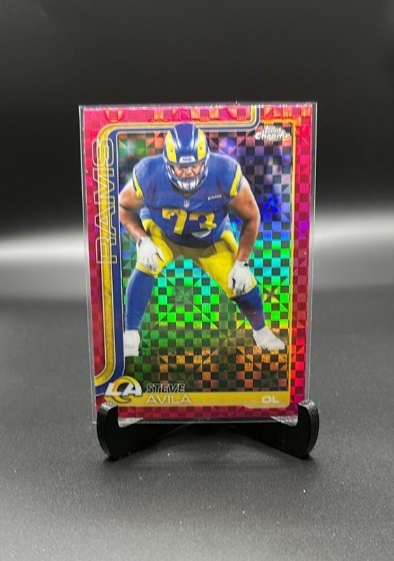 Steve Avila 2025 Topps Chrome Pink X-Fractor #170