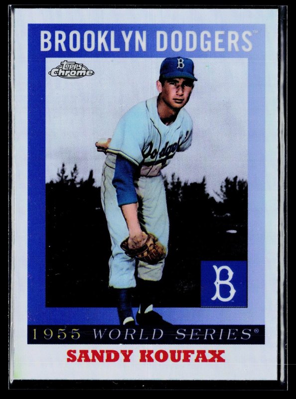 Sandy Koufax 2025 Topps Chrome Platinum World Series #55WS-6