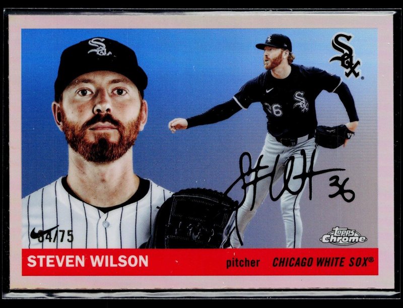Steven Wilson 2025 Topps Chrome Platinum Rose Gold Refractors #384 /75