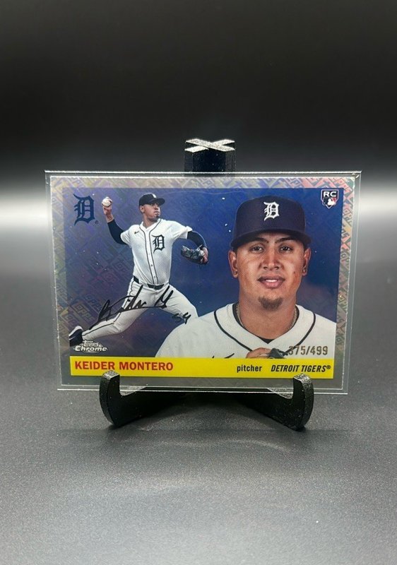 Keider Montero 2025 Topps Chrome Platinum Refractors #338 /499 RC