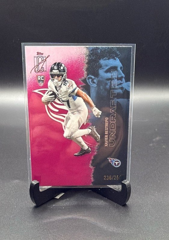 Xavier Restrepo 2025 Topps Signature Class Chrome Magenta Refractor #159 /250 RC