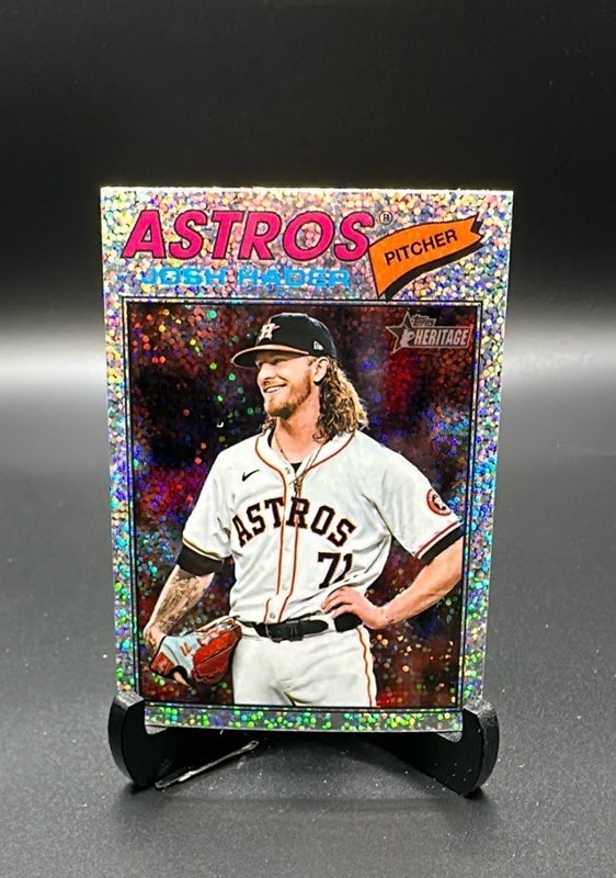 Josh Hader 2026 Topps Heritage Chrome Silver Sparkle Refractors #9