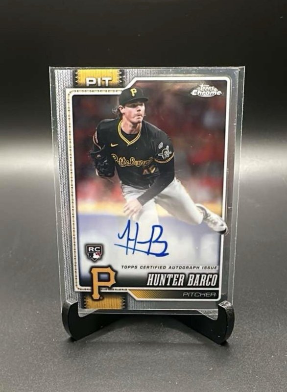 Hunter Barco 2026 Topps Chrome Rookie Autograph #RA-HBA RC Auto