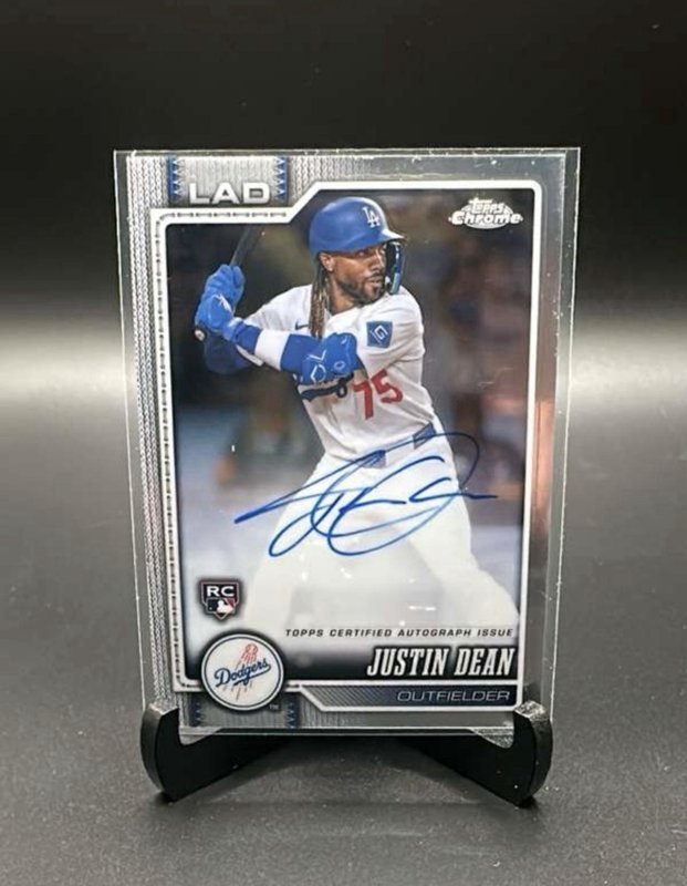 Justin Dean 2026 Topps Chrome Baseball Set Rookie Auto #RA-JDE RC Auto