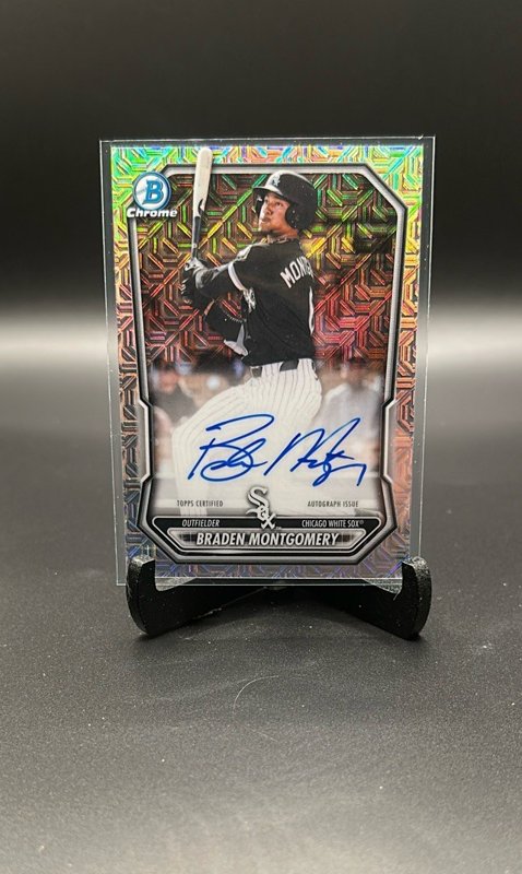Braden Montgomery 2026 Bowman Chrome Autographs Mojo Refractors #BMA-BM Auto