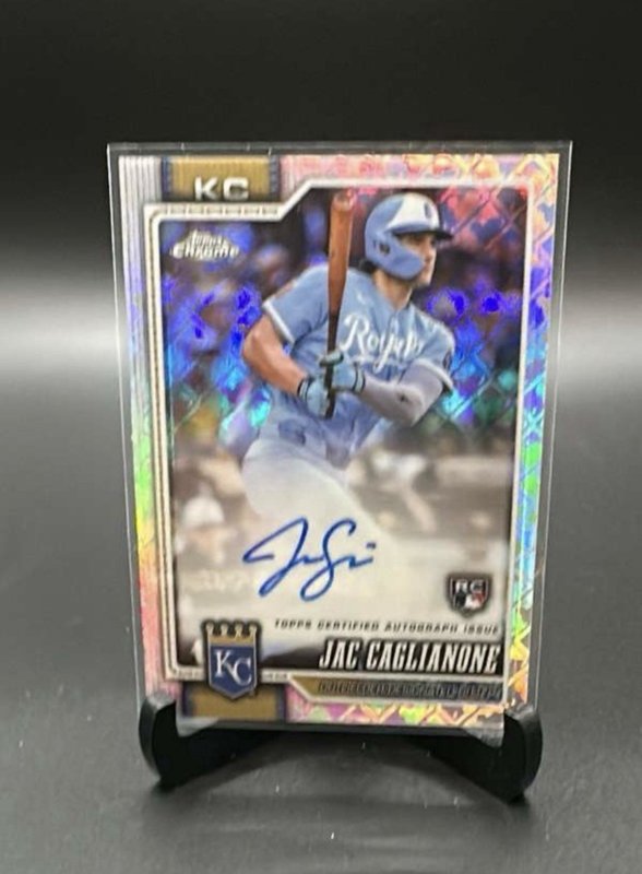 2026 Topps Chrome Logofractor Jac Caglianone  Auto Royals RC RA-JC