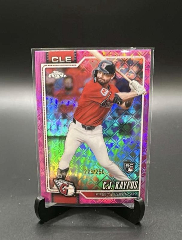CJ Kayfus 2026 Topps Chrome Pink Refractor #2026 /250 RC