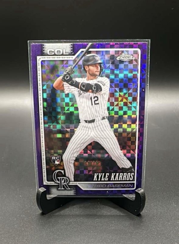 Kyle Karros 2026 Topps Chrome Purple Wave #13 /75 RC