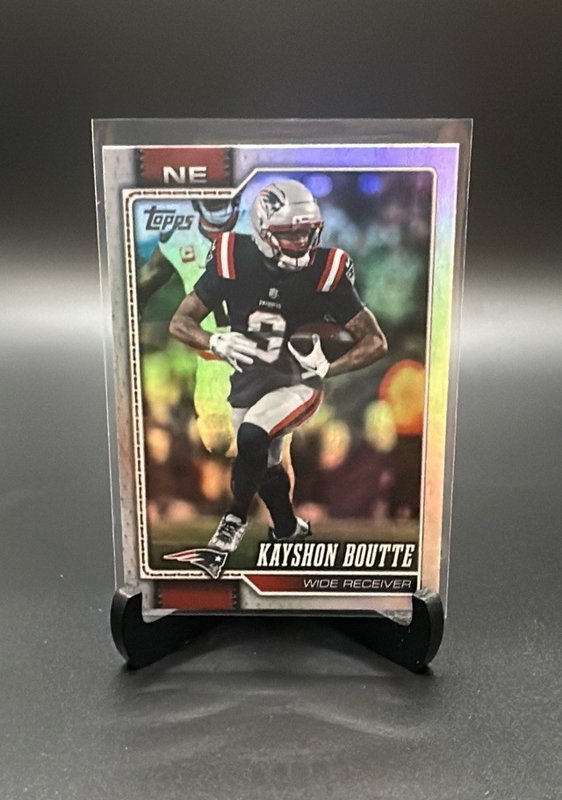 2026 Topps Flagship #242 Kayshon Boutte Rainbow Foil