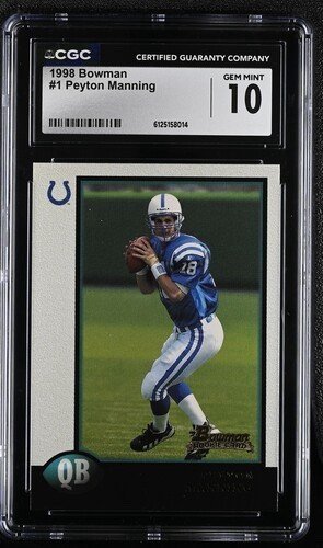 1998 Bowman - Peyton Manning #1 (RC) - CGC 10