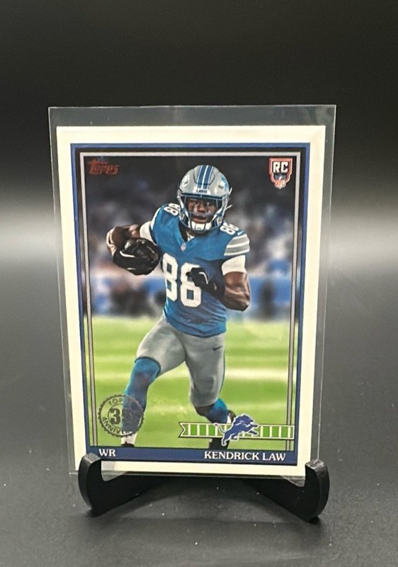 2026 Topps Flagship #91TR-42 Kendrick Law 1991 Topps Football Rookies