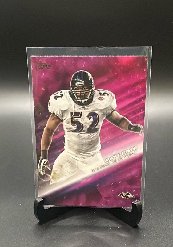 2026 Topps Flagship #GOTG-12 Ray Lewis Greats Of The Game Pink