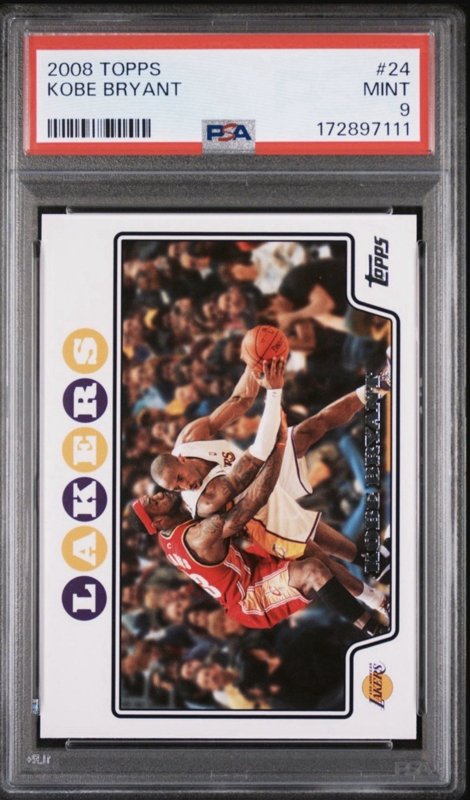 2008-09 Topps #24 Kobe Bryant-Lakers/Lebron James**PSA 9**