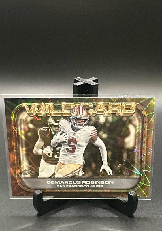 2026 Topps Flagship #WC-33 Demarcus Robinson Wild Card Moments Gold #/50