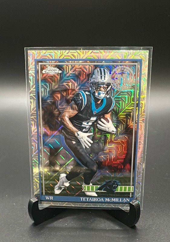 2026 Topps Flagship #91TC-15 Tetairoa McMillan 1991 Topps Football Chrome