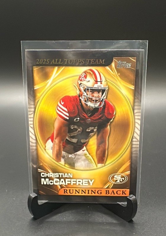 2026 Topps Flagship #25ATT-5 Christian McCaffrey 2025 All Topps Team