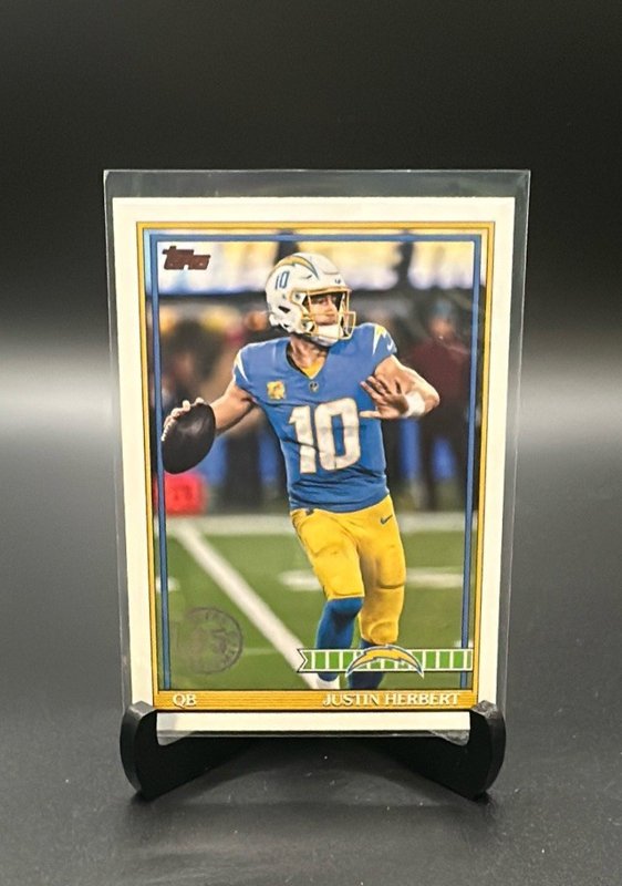 2026 Topps Flagship #91TF-16 Justin Herbert 1991 Topps Football