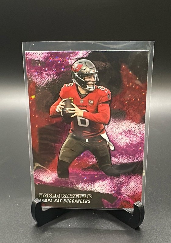 2026 Topps Flagship #NFLS-33 Baker Mayfield NFL Stars Pink Crackle