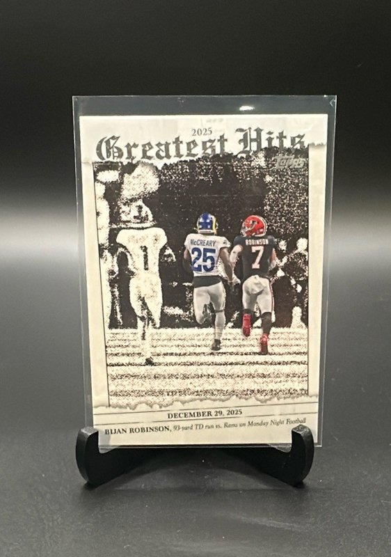 2026 Topps Flagship #25GH-BR Bijan Robinson 2025 Greatest Hits