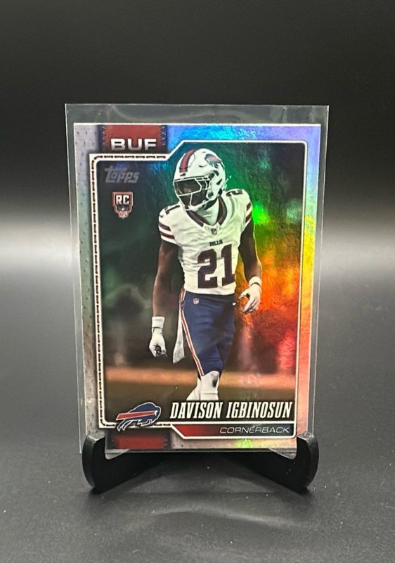 2026 Topps Flagship #349 Davison Igbinosun Rainbow Foil