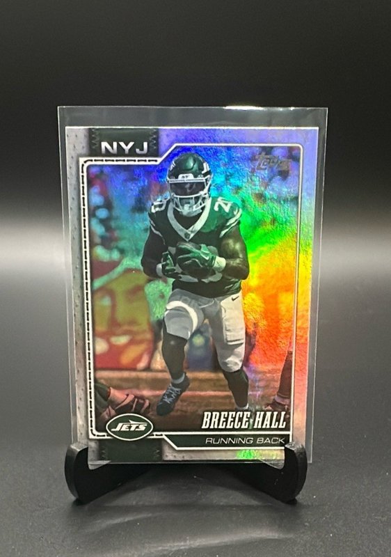 2026 Topps Flagship #162 Breece Hall Rainbow Foil