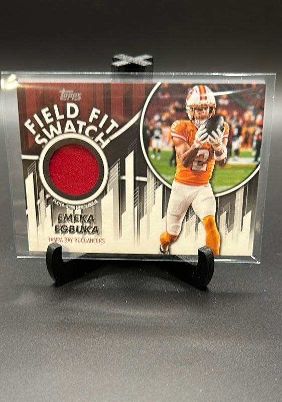2026 Topps Flagship #FFSC-EE Emeka Egbuka Field Fit Swatches