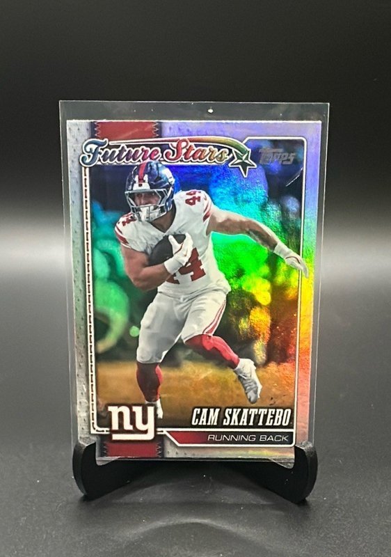 2026 Topps Flagship #268 Cam Skattebo Rainbow Foil