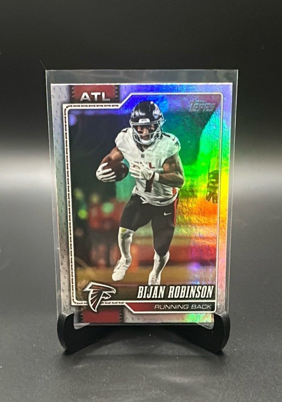 2026 Topps Flagship #12 Bijan Robinson Rainbow Foil