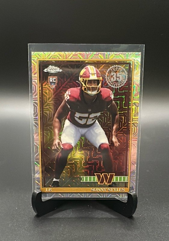 2026 Topps Flagship #91TRC-47 Sonny Styles 1991 Topps Football Rookies Chrome