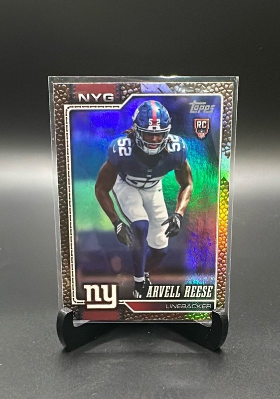 2026 Topps Flagship #346 Arvell Reese Football Leather Foil