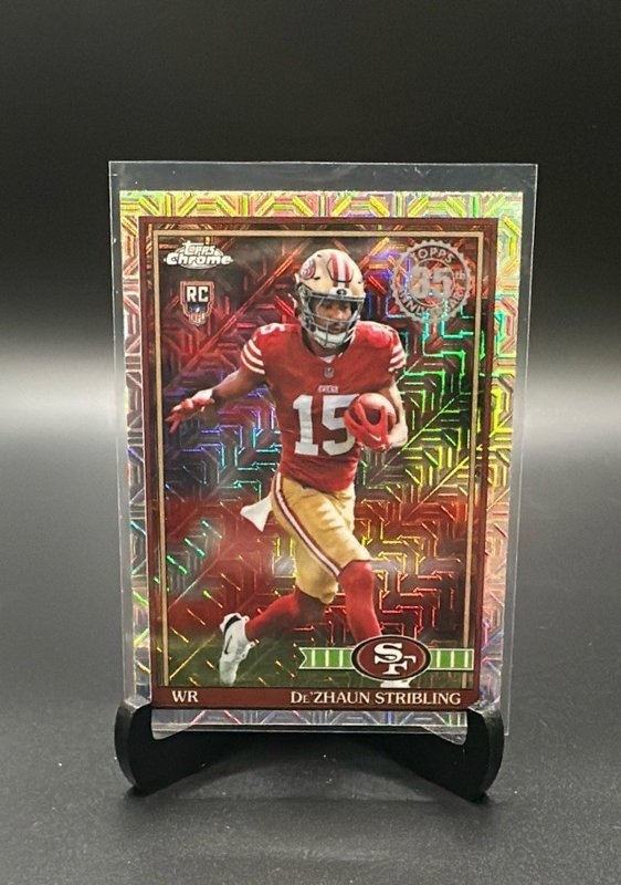 2026 Topps Flagship De'Zhaun Stribling 1991 Topps Football Rookies Chrome