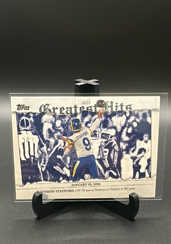 2026 Topps Flagship #25GH-MS Matthew Stafford 2025 Greatest Hits