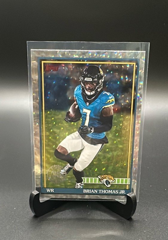 2026 Topps Flagship #91TF-9 Brian Thomas Jr. 1991 Topps Football Crackle