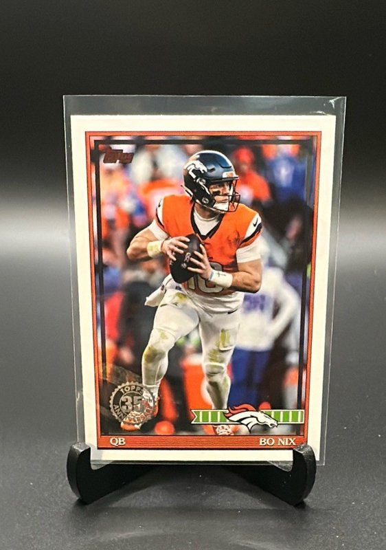 2026 Topps Flagship #91TF-31 Bo Nix 1991 Topps Football Crackle