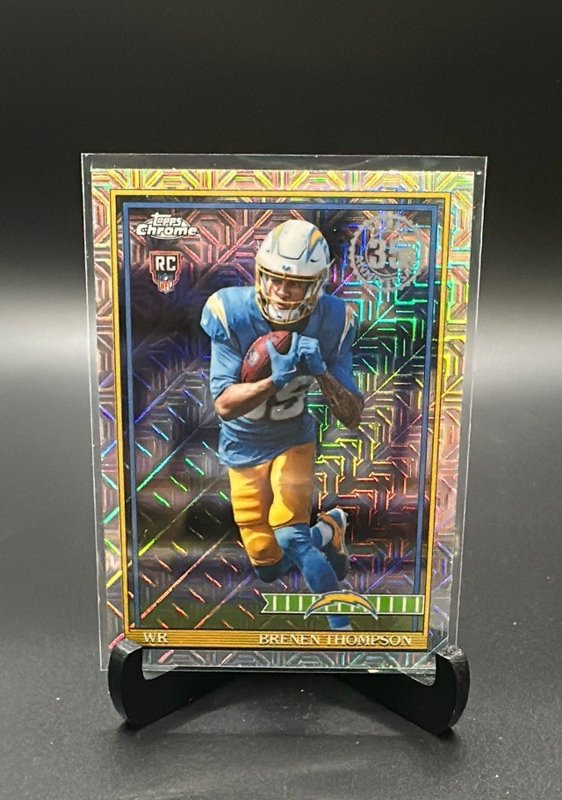 2026 Topps Flagship #91TRC-34 Brenen Thompson 1991 Topps Football Rookies Chrome