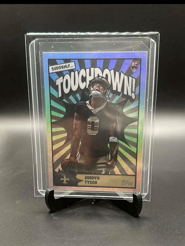 2026 Topps Flagship Jordyn Tyson RC Suddenly TOUCHDOWN SSP #TD-33 Saints Rookie
