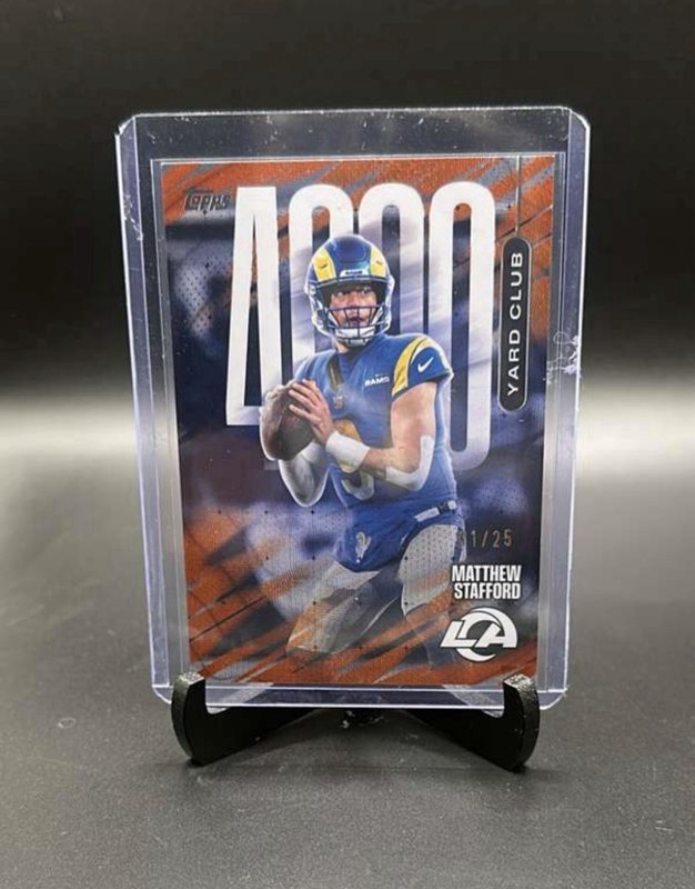 4YC-1 Matthew Stafford 2023 Topps - 4000 Yard Club Orange  01/25