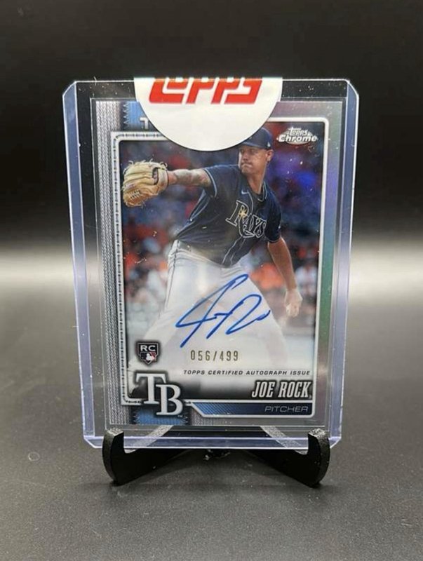 2026 Topps Chrome - Joe Rock RC Auto #RA-JRO Numbered /499 Rays