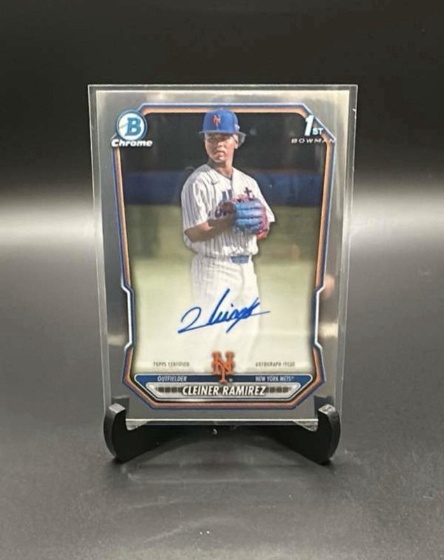 2026 Bowman Chrome Cleiner Ramirez 1st Bowman Auto CPA-CR Mets