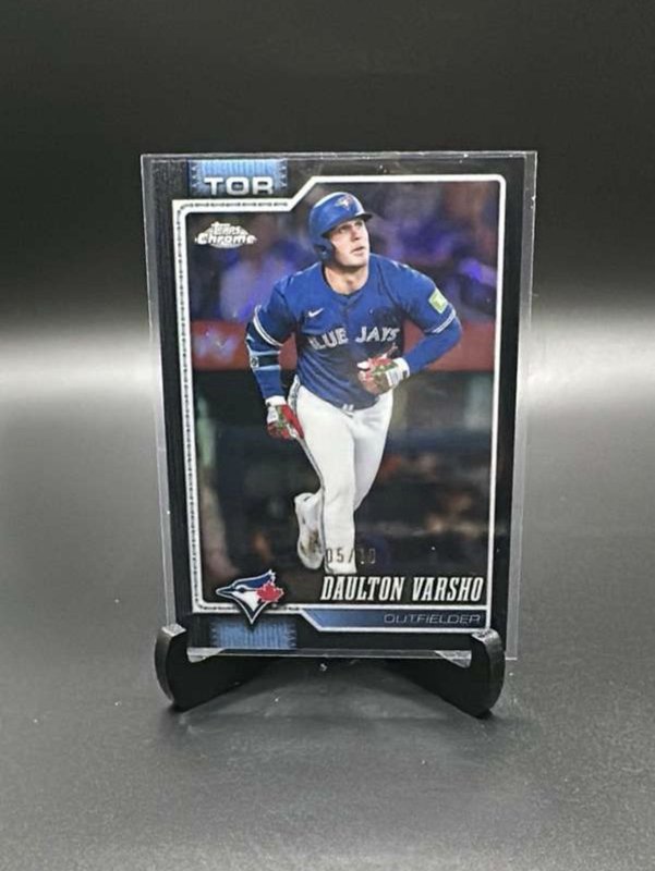 2026 Topps Series One Daulton Varsho Black to 10 Tampa Bay Rays