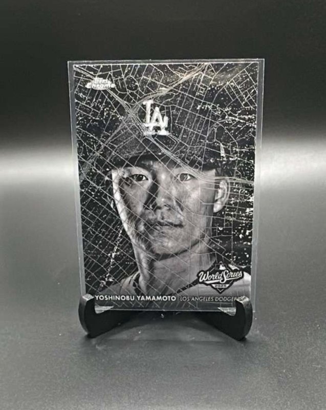 2026 TOPPS CHROME BASEBALL WORLD SERIES AT NIGHT YOSHINOBU YAMAMOTO SSP DODGERS