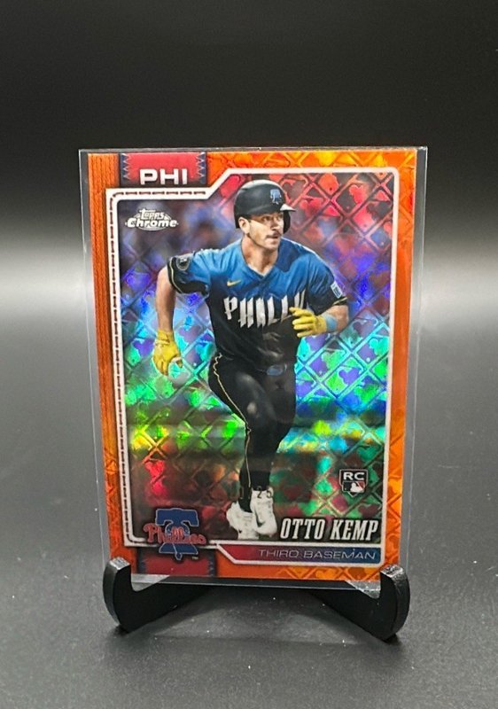 2026 Topps Chrome Logofractor Edition #229 Otto Kemp Orange Refractor #/25