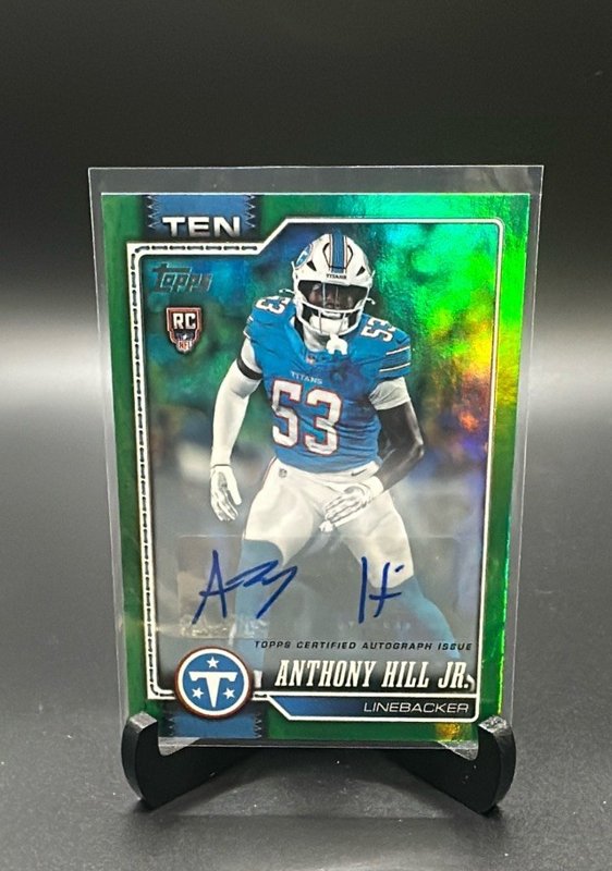 2026 Topps Flagship #389 Anthony Hill Jr. Real One Autographs Green #/99