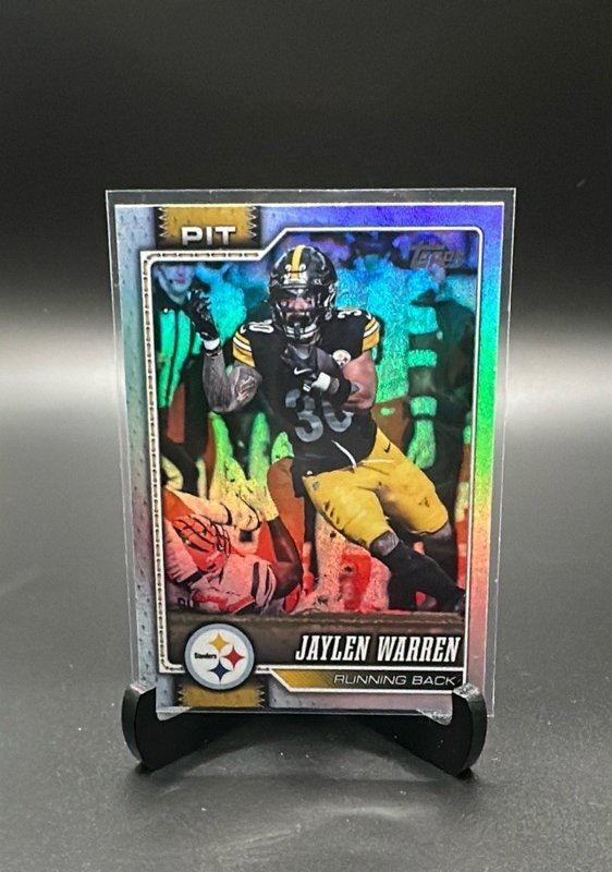 2026 Topps Flagship #174 Jaylen Warren Rainbow Foil