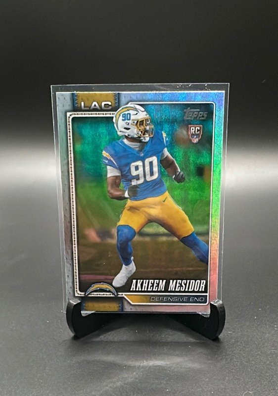 2026 Topps Flagship #345 Akheem Mesidor Rainbow Foil