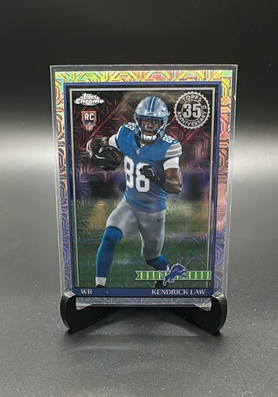 2026 Topps Flagship #91TRC-42 Kendrick Law 1991 Topps Football Rookies Chrome