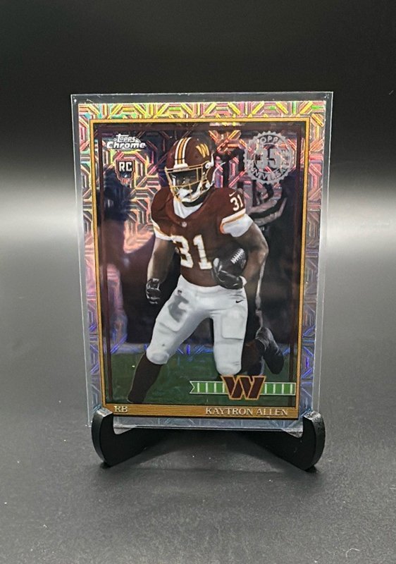 2026 Topps Flagship #91TRC-15 Kaytron Allen 1991 Topps Football Rookies Chrome
